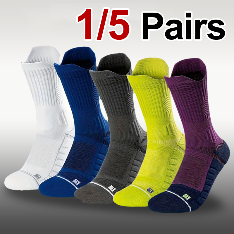 Athletic Sock Cushion - 1/5 çift erkek havlu alt basketbol